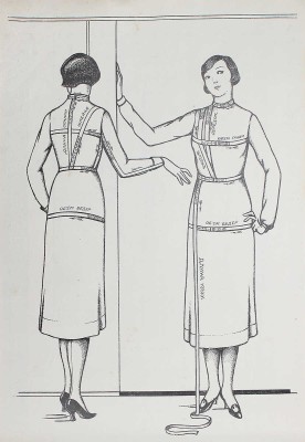 Леонидова А.Я. Простой метод кройки. Изд. 3-е. М.: Изд. автора, 1927.